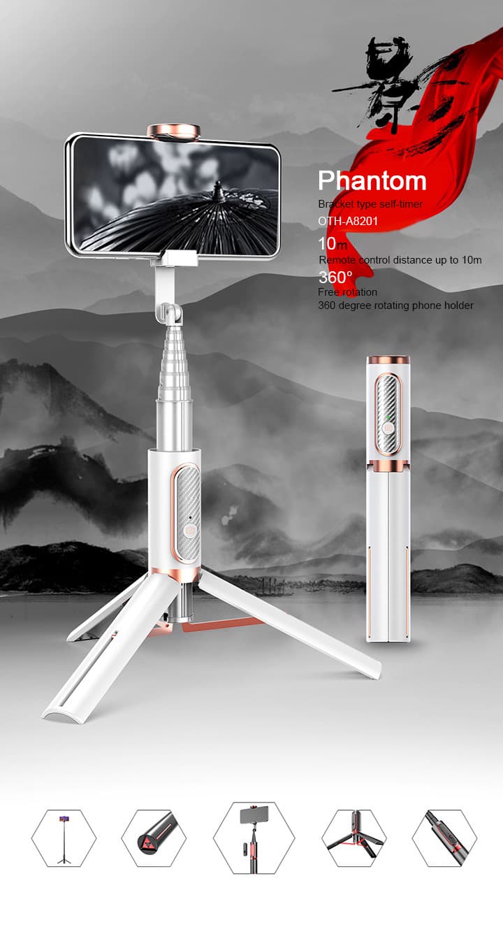 Tripod Selfie Stick White